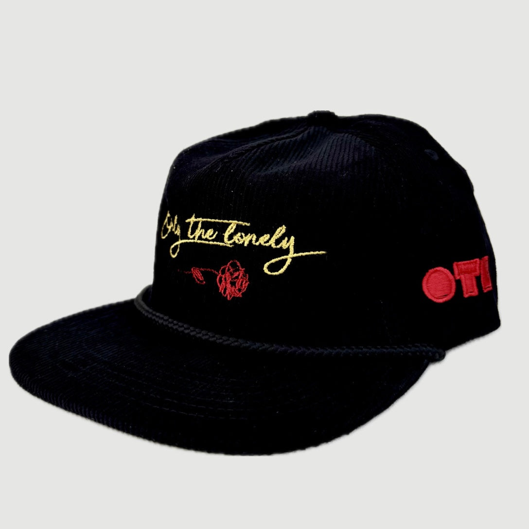 OTL ROSE BROKEN HEARTS CLUB CORDUROY 5 PANEL (BLACK)