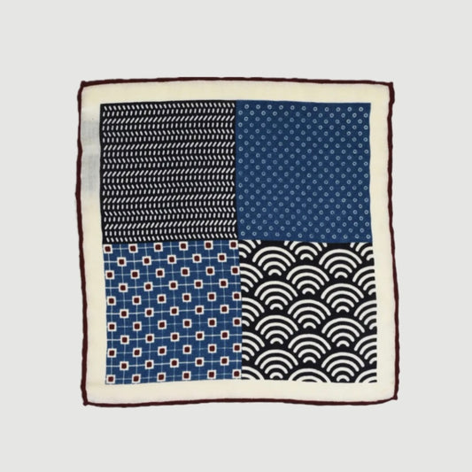 4 SIDED WOOL POCKET SQUARE BANDANA