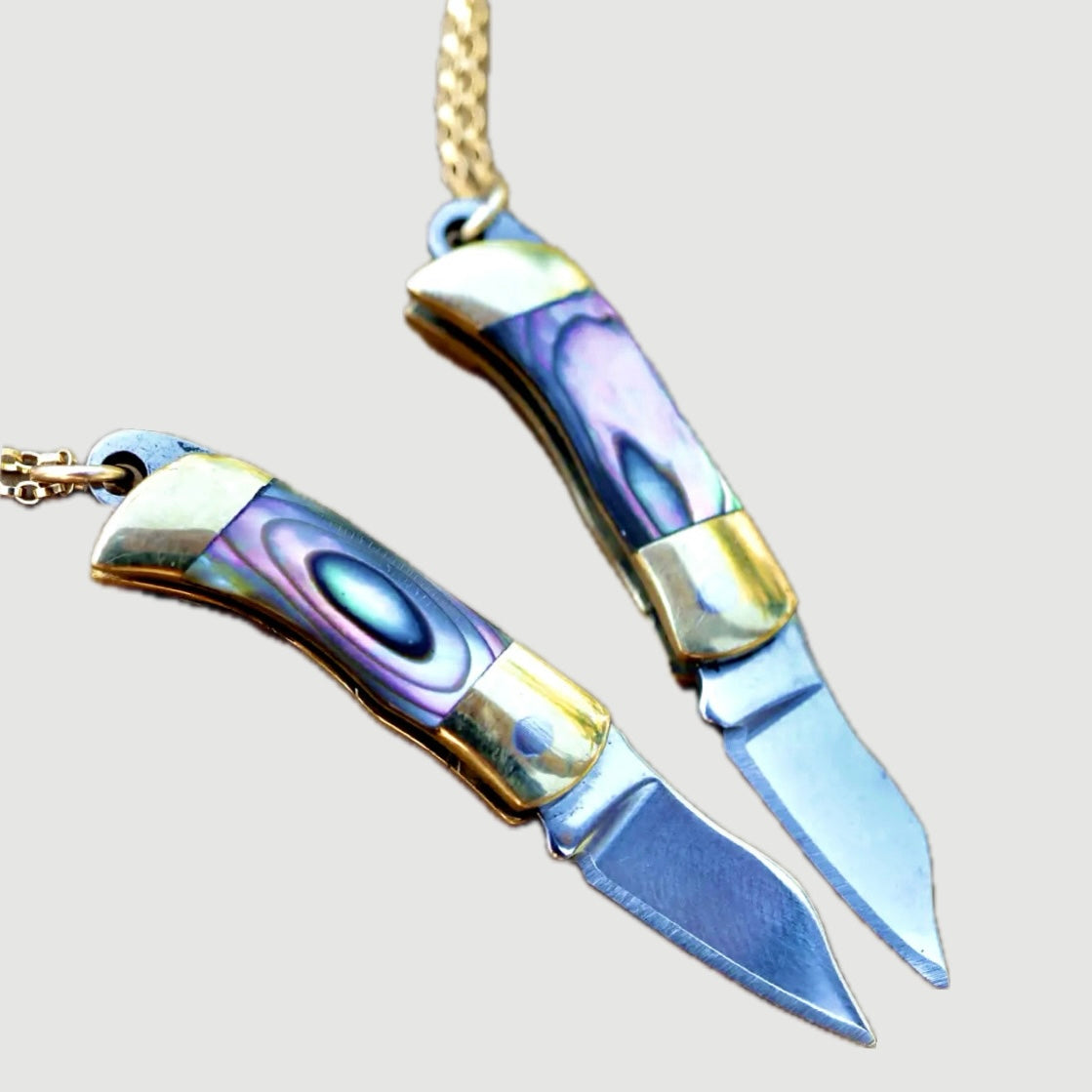 KNIFE NECKLACE MINI FOLDING KNIFE NECKLACE