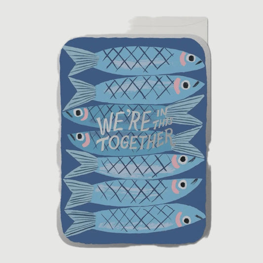 SARDINES GREETING CARD (RED CAP CARDS)