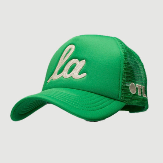 ONLY THE LONELY SCRIPT LA CHAINSTITCH FOAM TRUCKER (DALLAS GREEN/IVORY)