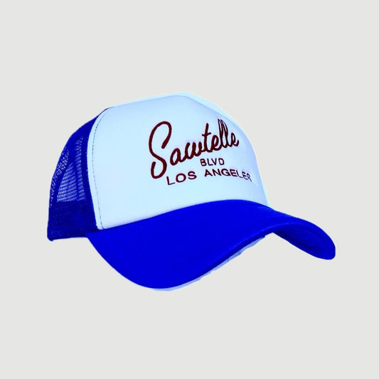 ONLY THE LONELY SAWTELLE FOAM TRUCKER (WHITE/ROYAL)