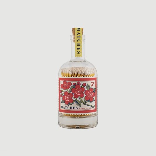 FLOWERS GLASS BOTTLE MATCHES BY ARCHIVIST GALLERY