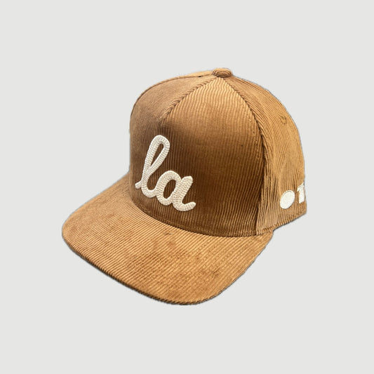 CORDUROY ONLY THE LONELY SCRIPT LA PRO HAT (BROWN/IVORY)