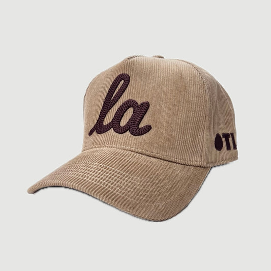 CORDUROY ONLY THE LONELY SCRIPT LA PRO HAT (TAN/BRONW)