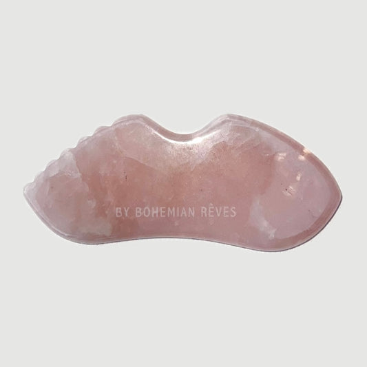 BOHEMIAN RêVES GUA SHA FACE STONE JADE + SUSTAINABLE COTTON STORAGE BAG