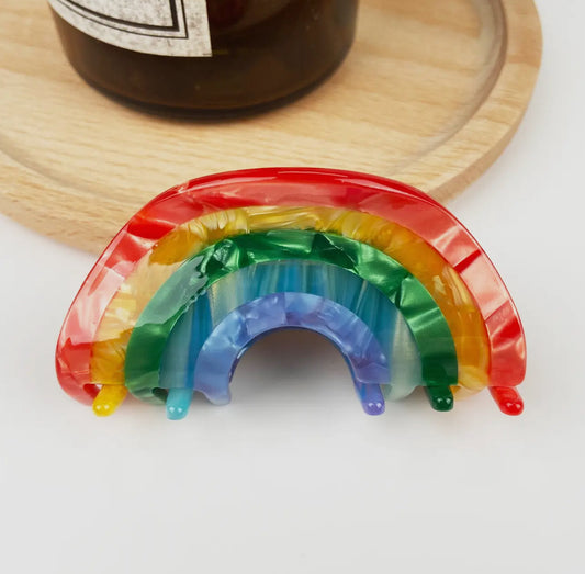 ONLY THE LONELY ACETATE RAINBOW HAIR CLIP