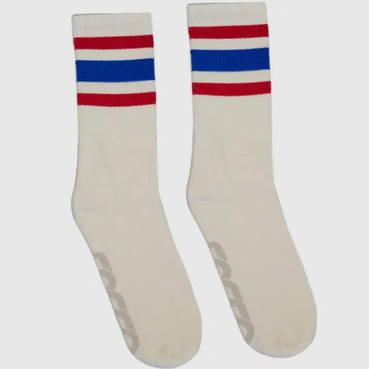 SOCCO SOCK STRIPES (RED WHITE & BLUE)