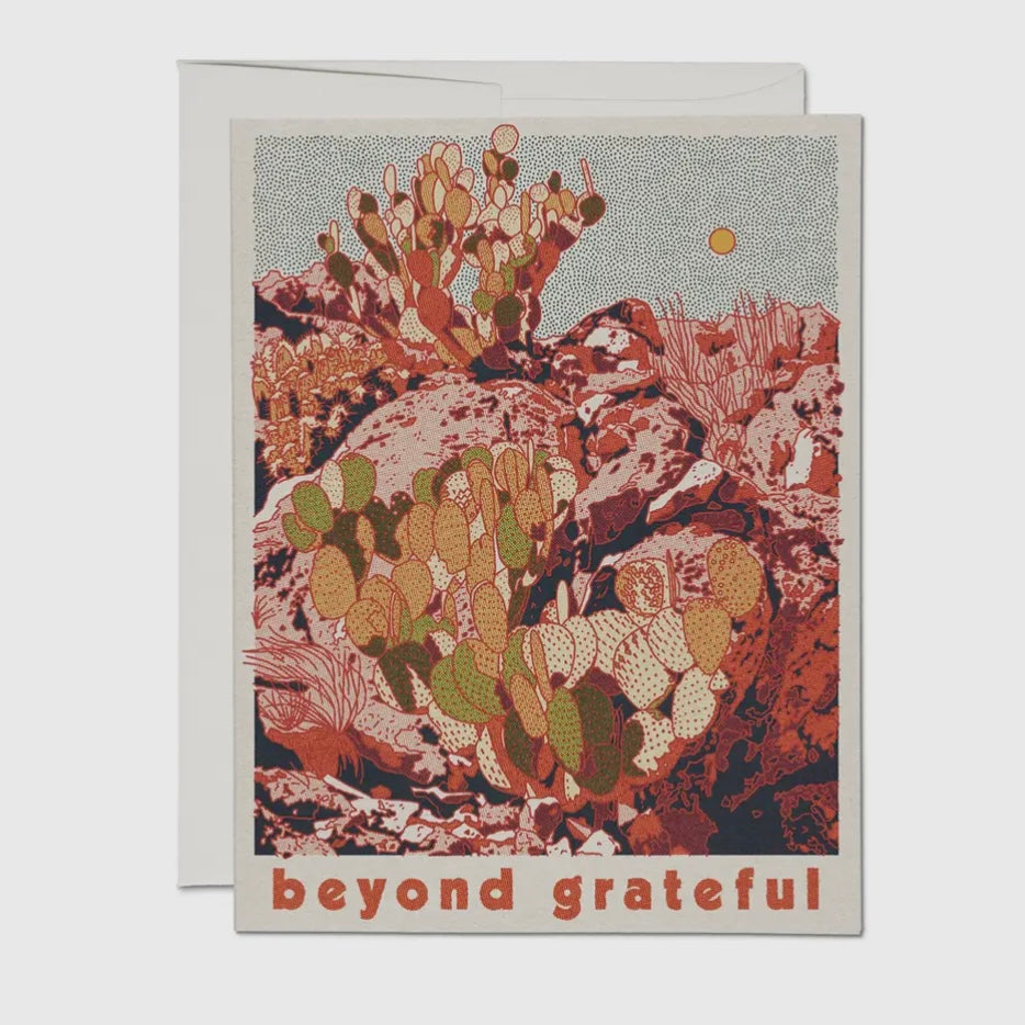 BEYOND GRATEFUL GREETING CARD (RED CAP CARDS)