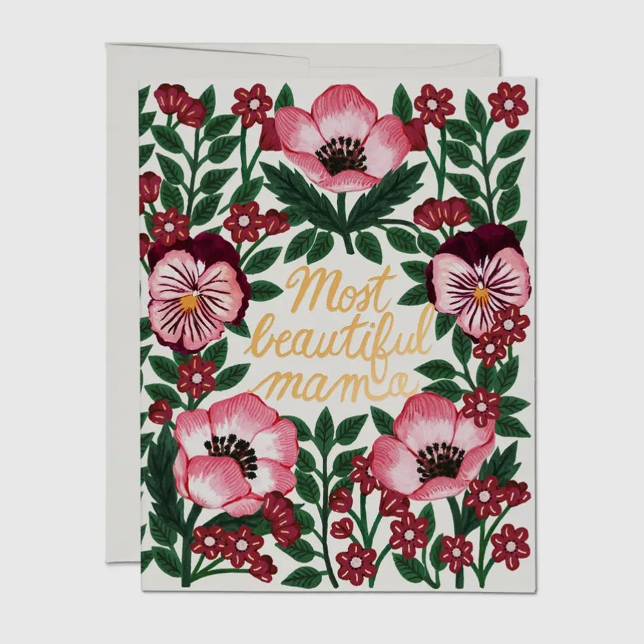 MOST BEAUTIFUL MOTHER'S DAY GREETING CARD (RED CAP CARDS)