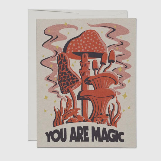 YOU ARE MAGIC GREETING CARD (RED CAP CARDS)