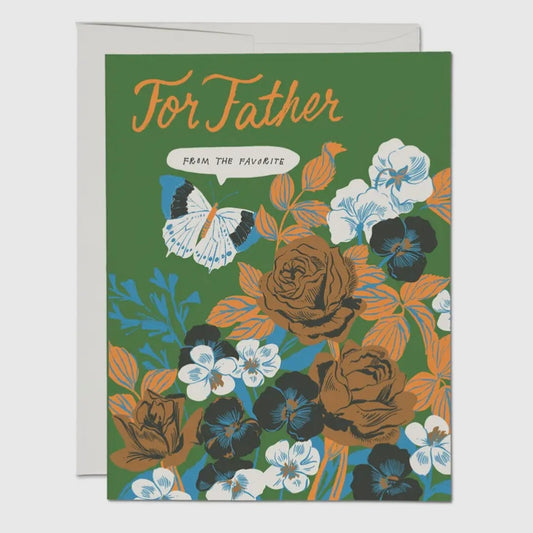 FOR FATHER FATHER'S DAY GREETING CARD (RED CAP CARDS)