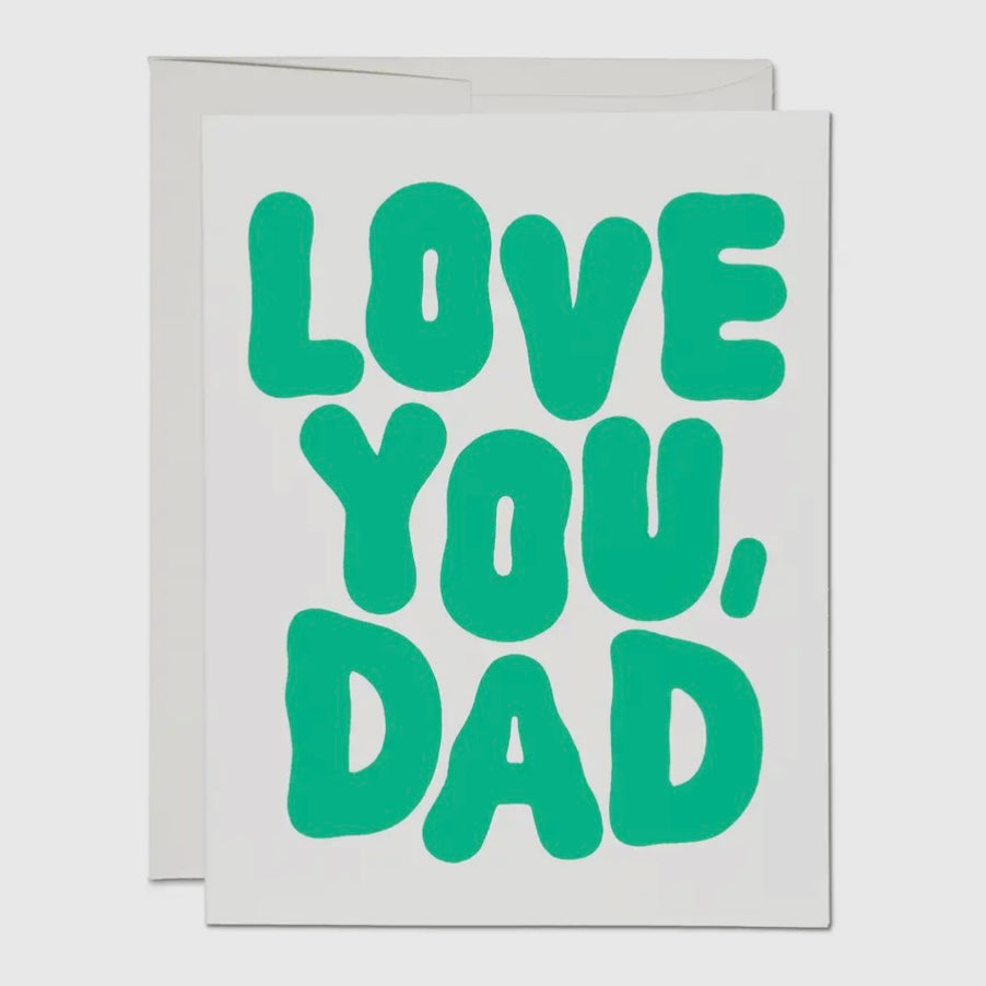 LOVE YOU DAD FATHER'S DAY GREETING CARD (RED CAP CARDS)