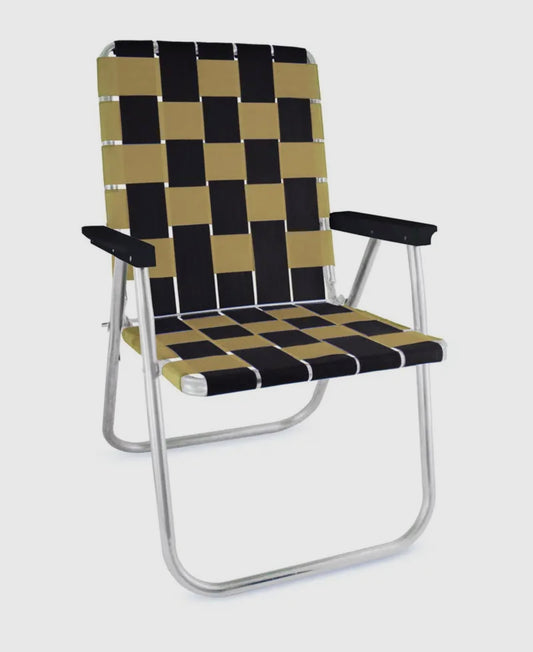 LAWN CHAIR USA CLASSIC LAWN CHAIR (BLACK / GOLD)