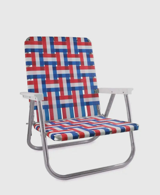 LAWN CHAIR USA CLASSIC BEACH CHAIR OLD GLORY (RED/WHITE/BLUE)