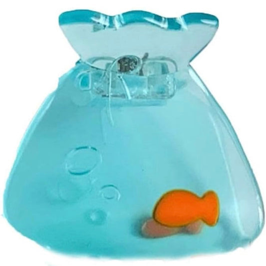 ONLY THE LONELY ACETATE GOLDFISH BOWL HAIR CLIP