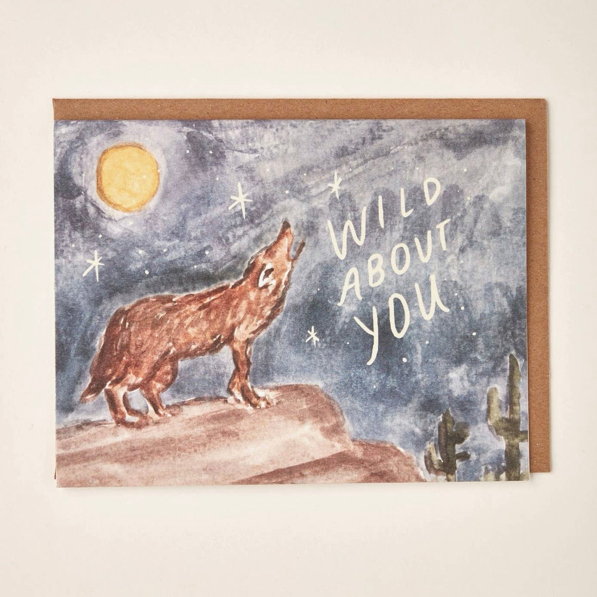 WILD ABOUT YOU WOLF GREETING CARD (LITTLE SALT WAGON)