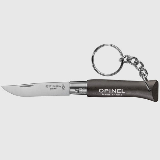 OPINEL No.04 COLORAMA STAINLESS STEEL KEY CHAIN KNIFE (BLACK)