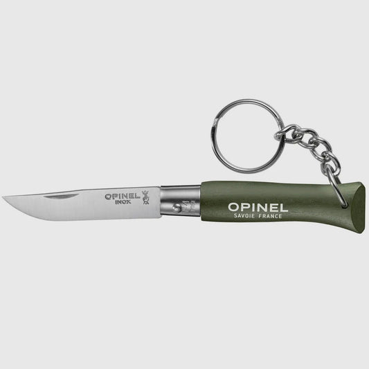 OPINEL No.04 COLORAMA STAINLESS STEEL KEY CHAIN KNIFE (green)