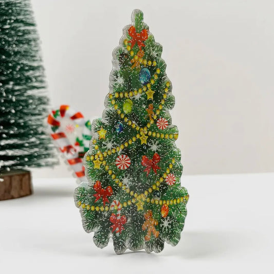 ONLY THE LONELY ACETATE CHRISTMAS TREE HAIR CLIP