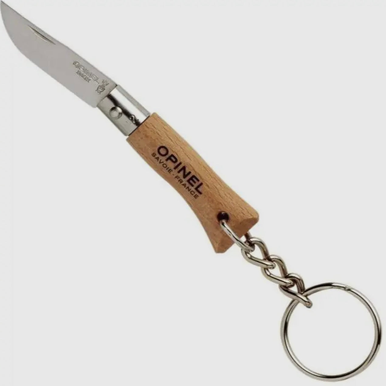 OPINEL No.02 STAINLESS STEEL KEY CHAIN KNIFE MINI (NATURAL)