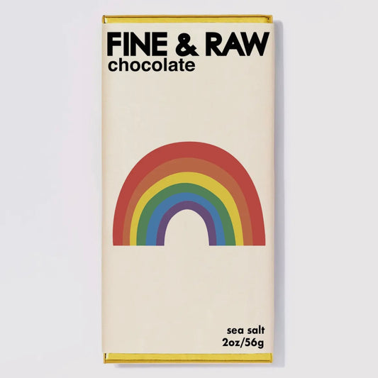 FINE & RAW PRIDE SEA SALT CHOCOLATE BAR 2oz.