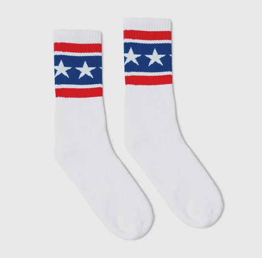 SOCCO SOCK STARS AND STRIPES (RED WHITE & BLUE)