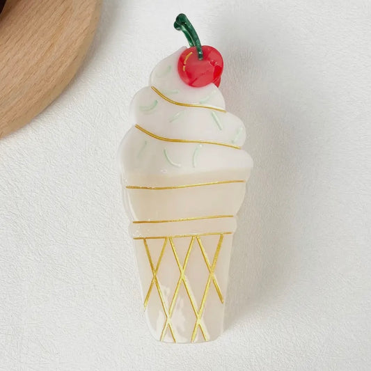 ONLY THE LONELY ACETATE ICE CREAM HAIR CLIP