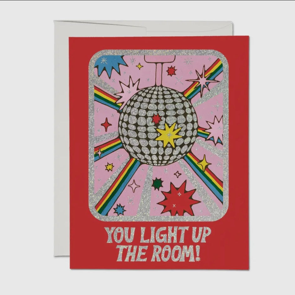 YOU LIGHT UP THE ROOM GREETING CARD (RED CAP CARDS)
