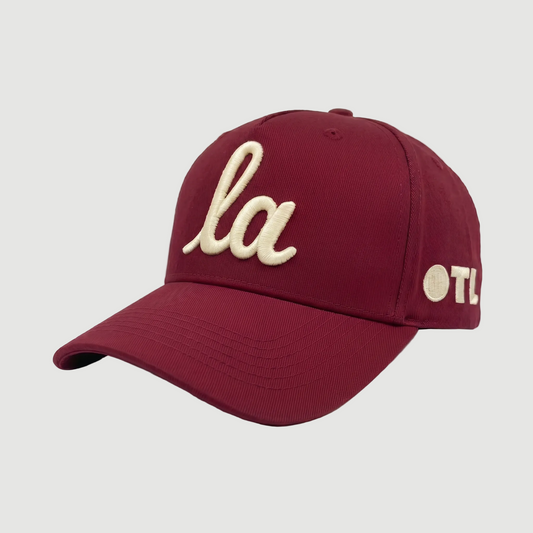 ONLY THE LONELY SCRIPT LA PRO HAT (BURGUNDY IVORY)