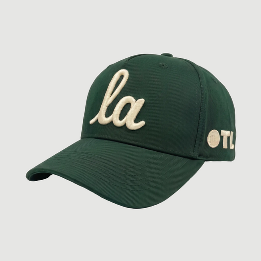 ONLY THE LONELY SCRIPT LA PRO HAT (FOREST GREEN IVORY)