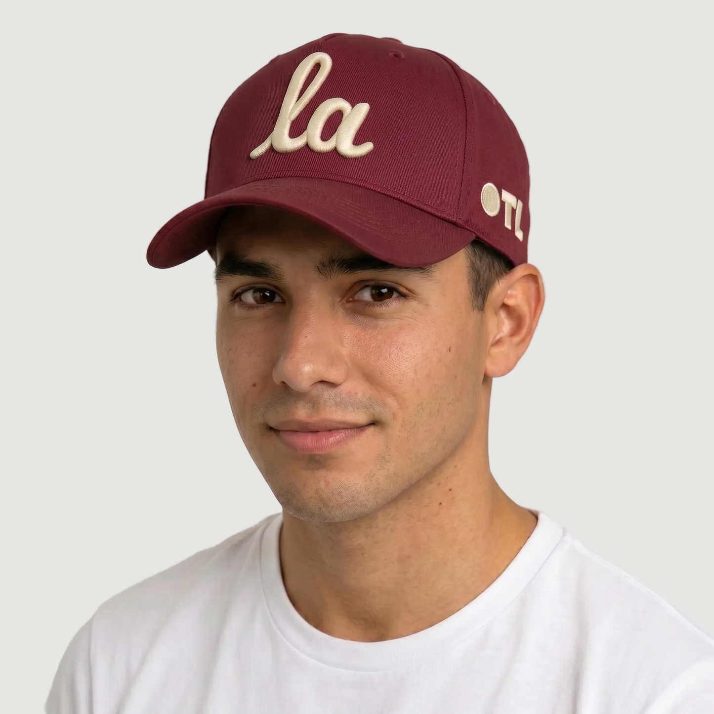 ONLY THE LONELY SCRIPT LA PRO HAT (BURGUNDY IVORY)