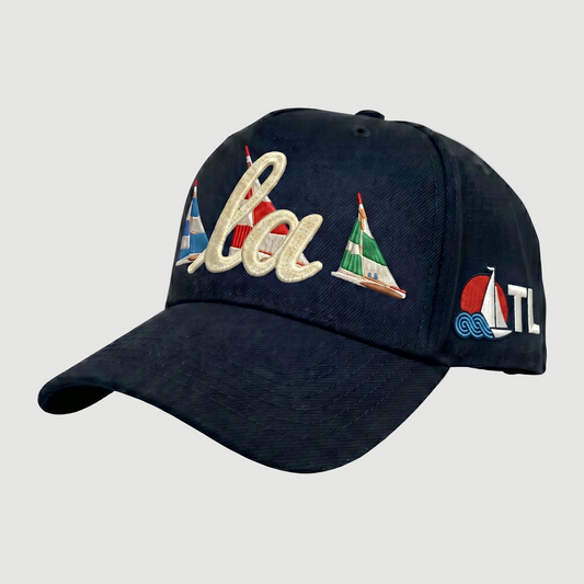 SCRIPT LA PRO HAT SPRING SAIL BOATS (NAVY/ IVORY)