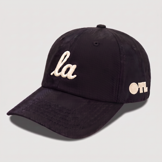 ONLY THE LONELY SCRIPT LA DAD CAP (BLACK IVORY)