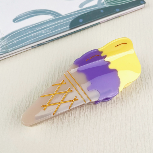 ONLY THE LONELY ACETATE ICE CREAM HAIR CLIP