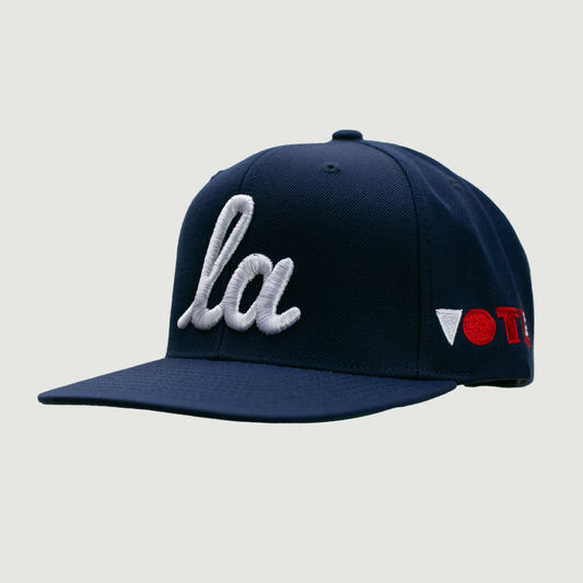 ONLY THE LONELY VOTE SCRIPT LA CLASSIC SNAPBACK (NAVY)