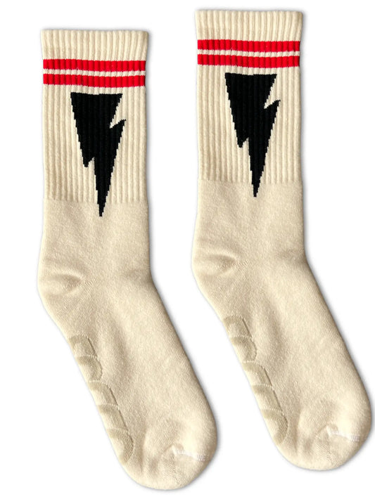 SOCCO NATURAL LIGHTENING BOLT SOCK (MIKE VALLELY)