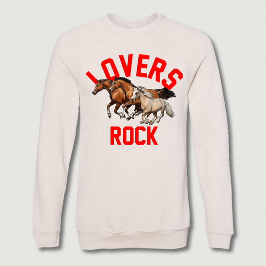 ONLY THE LONELY WILD HORSES CREWNECK (HEATHER DUST)