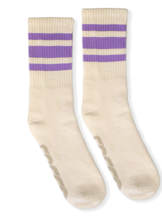 SOCCO NATURAL WOMEN'S SOCK (LILAC STRIPE)