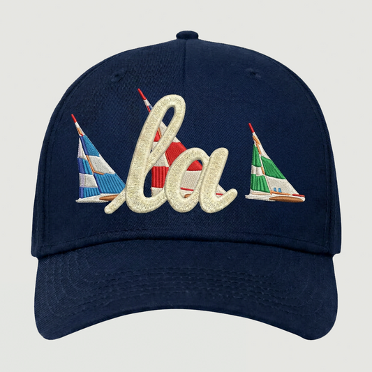 SCRIPT LA PRO HAT SPRING SAIL BOATS (NAVY/ IVORY)