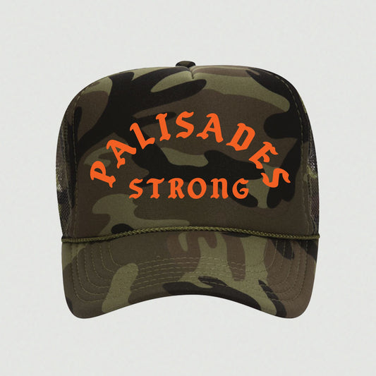 PALISADES STRONG FOAM TRUCKER (CAMO/FLO ORANGE)