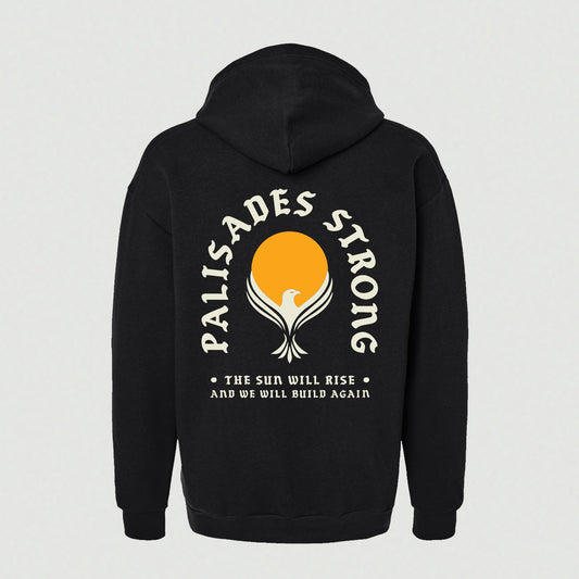 PALISADES STRONG SWEATSHIRT HOODIE (BLACK)