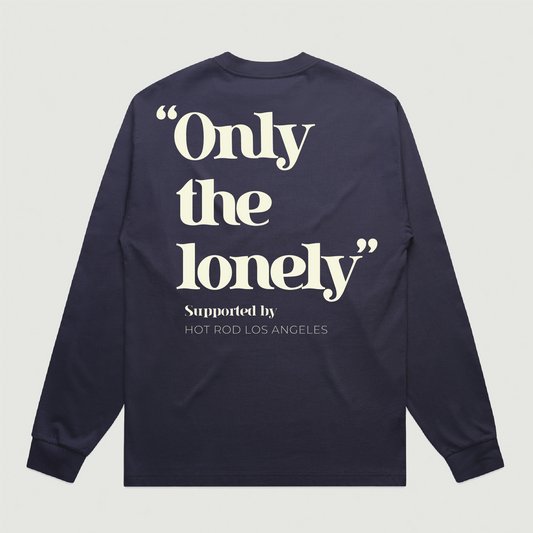 ONLY THE LONELY LOGO CREWNECK (NAVY/CREAM)