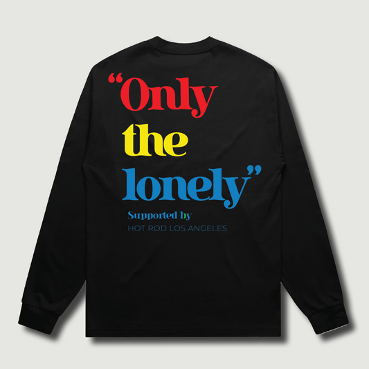 ONLY THE LONELY LOGO LONG SLEEVE T-SHIRT (BLACK/RYB)
