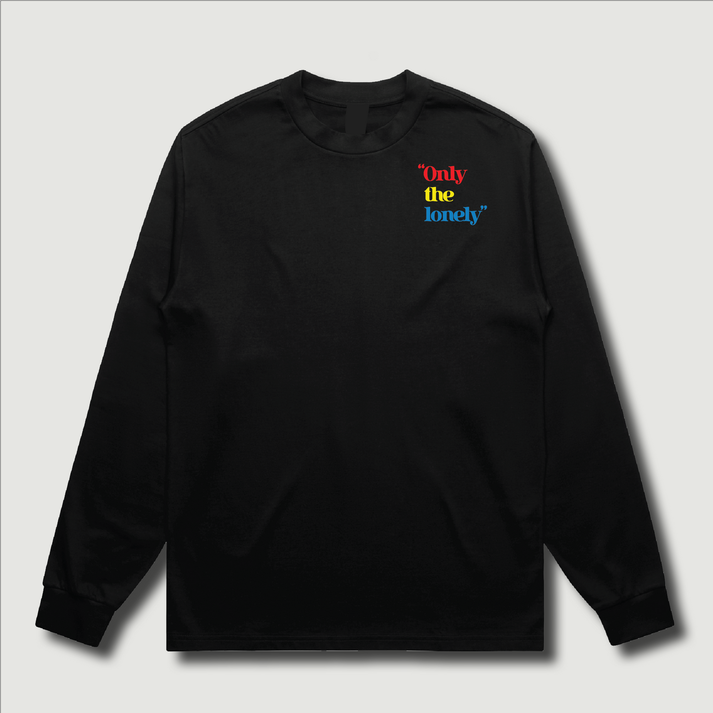 ONLY THE LONELY LOGO LONG SLEEVE T-SHIRT (BLACK/RYB)