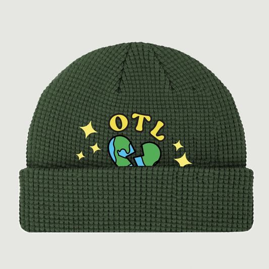 ONLY THE LONELY WAFFLE BEANIE (GREEN)