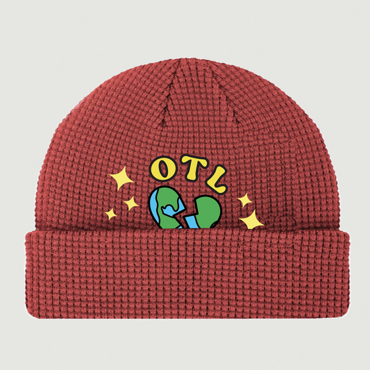 ONLY THE LONELY WAFFLE BEANIE (ORANGE)