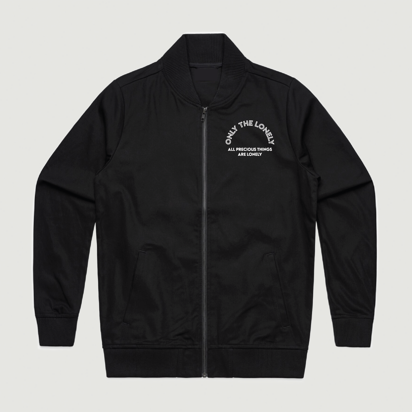 ONLY THE LONELY BOMBER JACKET (BLACK)