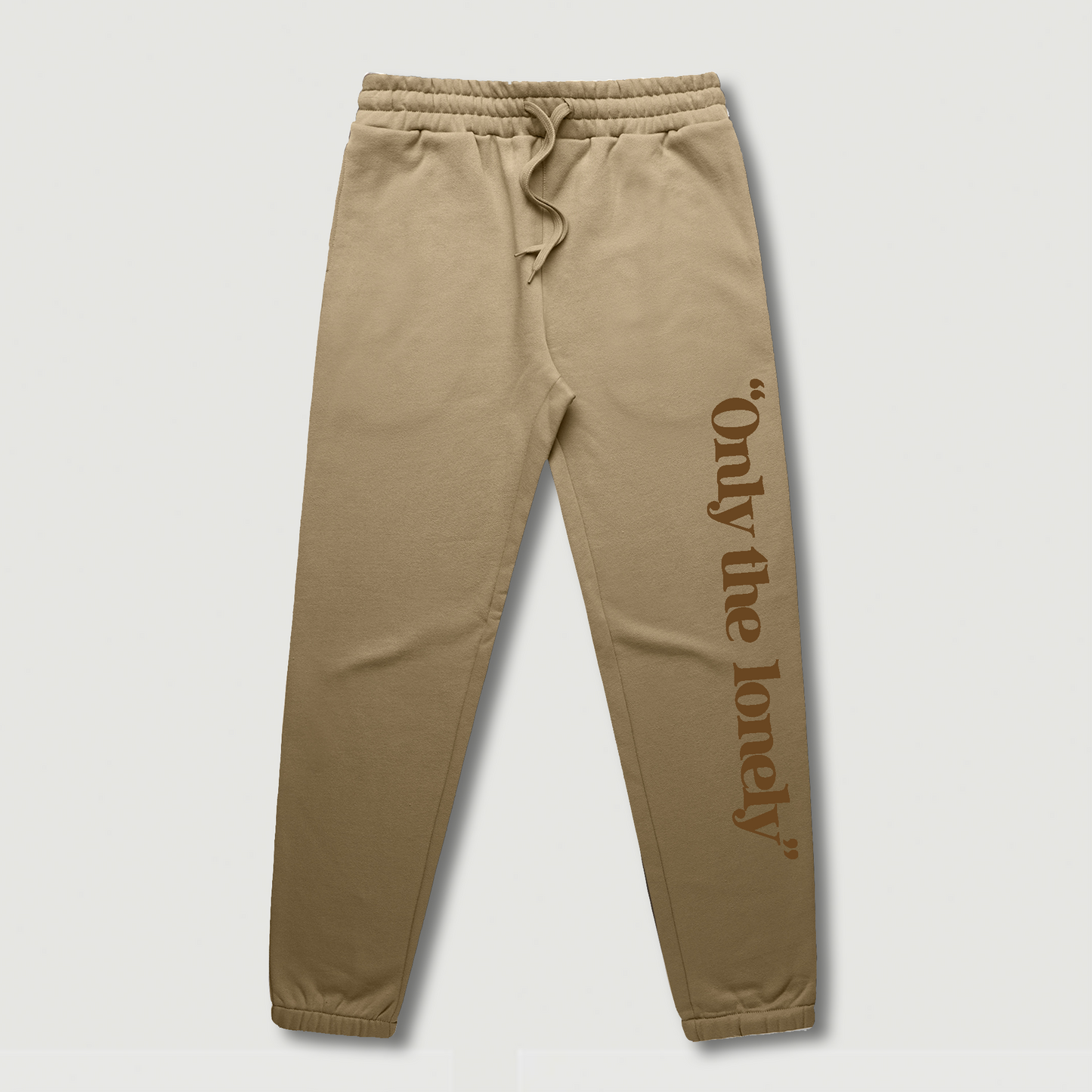 ONLY THE LONELY LOGO SWEATPANTS (SAND/BROWN)