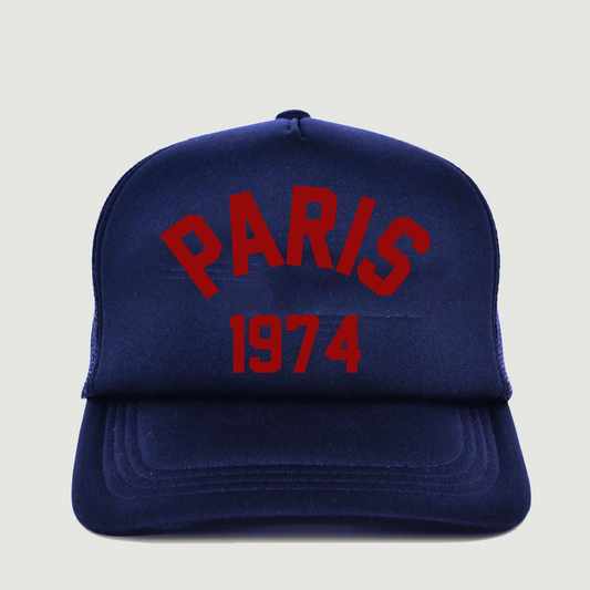 ONLY THE LONELY PARIS 1974 FOAM TRUCKER (NAVY/RED)